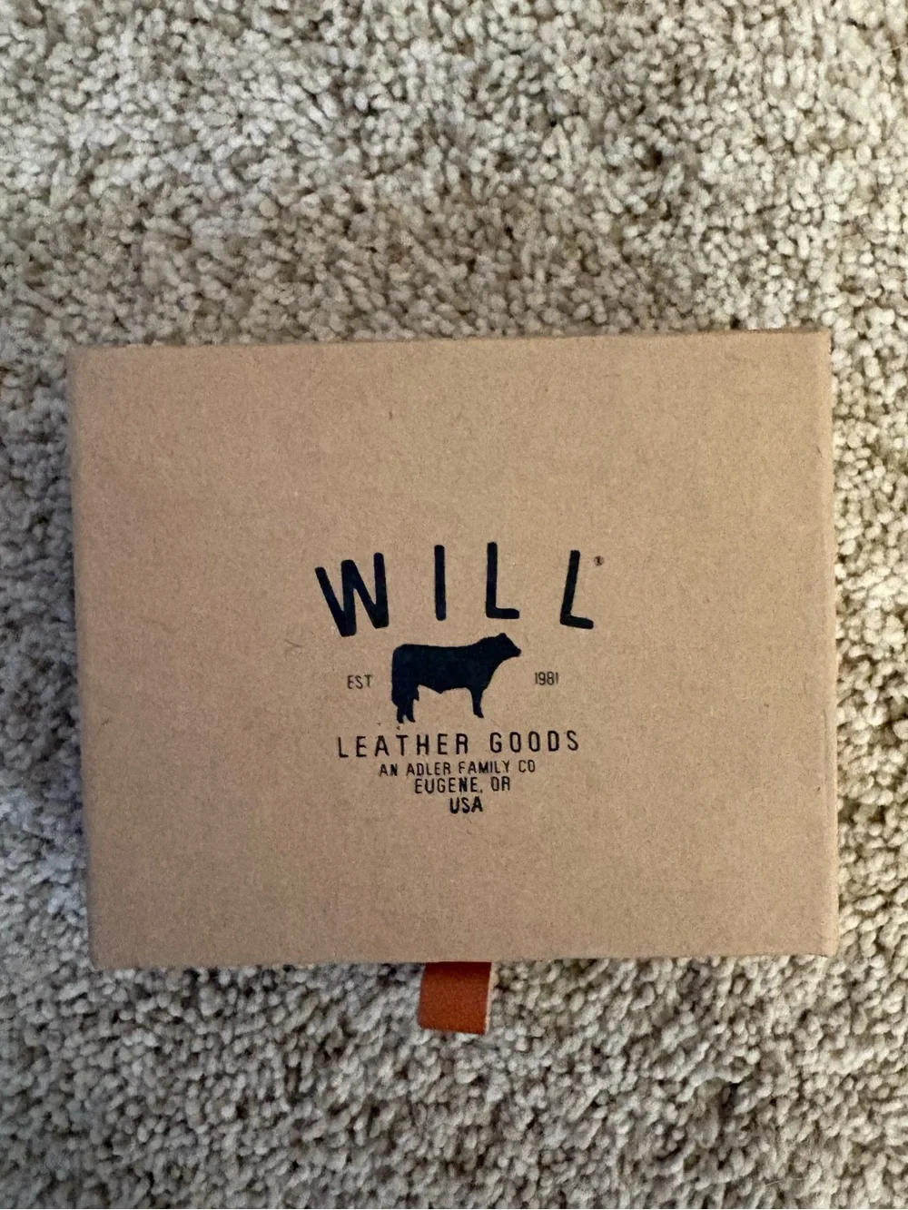 New in Box Will Leather Goods Card Holder in Black